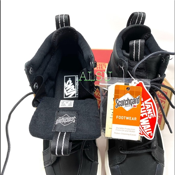 VANS SK8-HI MTE Dx LEATHER Black Men Boot Sneakers - Picture 12 of 13